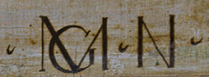 Monogramm von Mathis Gothart alias Nithart (Matthias Grünewald)
