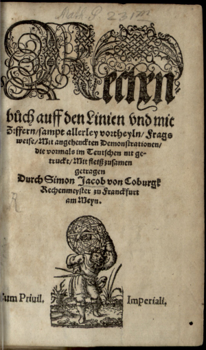 Simon Jacobs kleines Rechenbuch (1557)
