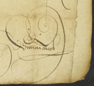 Unterschrift von Simon Jacob