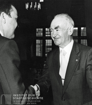 Eric W. Stoetzner (re.) mit OB Walter Wallmann (li.)