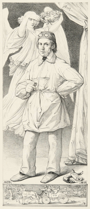 Johann Nepomuk Zwerger (Lithografie nach Edward Steinle, 1854)